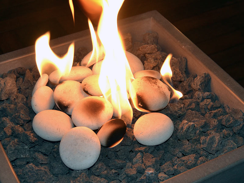 Synthetic stones for the solus fire cube fire pit